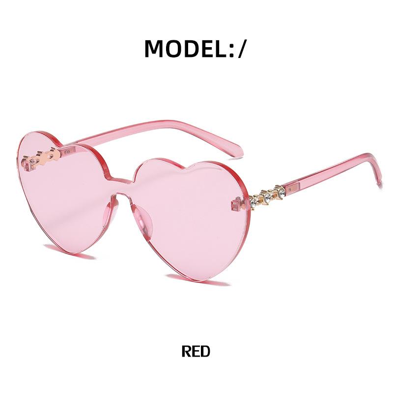 Personality Peach Heart Love Sunglasses Female Feeling Birthday Party Decoration Sunglasses Male Tide