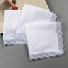 Lace Edge Handkerchief for Kids Male Women Elderly Handkerchief Pocket Handkerchief for Wedding Gift
