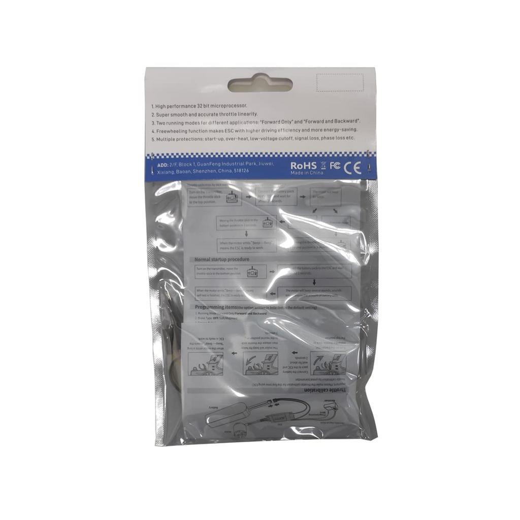 Waterproof ZTW Shark 60A ESC G2 ESC with Built-in Adjustable Switching BEC, 5V6V 8A 2-6S, Water-Cooled, Bidirectional 32-Bit Brushless Speed