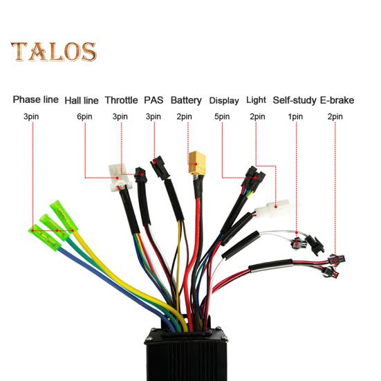 Controlador de e-bike 24/36/48 V 500/750 W 26 A 3 modos ajustável scooter elétrico bicicleta brushless controlador de velocidade do motor acessórios para e-bike