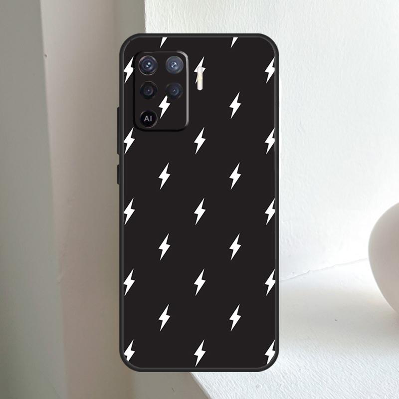 Lightning Bolt Pattern For OPPO A78 A98 A18 A38 A58 A5 A6 Pro A15 A17 A57 A16 A76 A96 A54 A74 A94 A40 A60 A80 Case