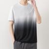 Men's Gradient Print T-Shirt - Casual, Stylish & Breathable