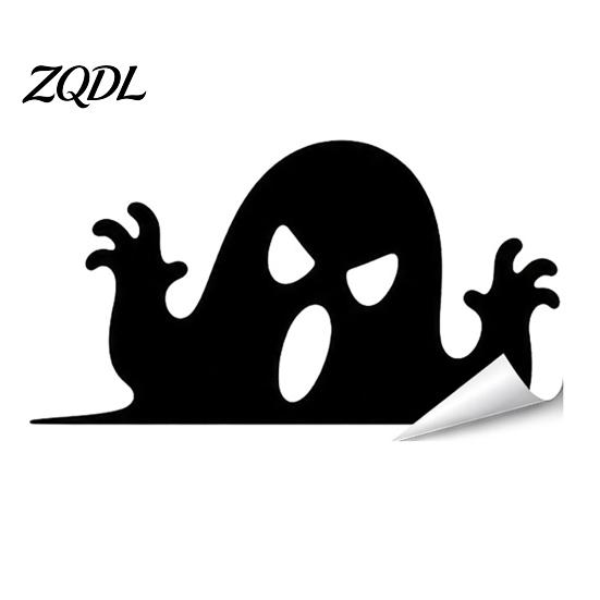 Ghost Witch Party Decor Halloween Silhouette Static Window Stickers, Waterproof PVC Decals, Clings Removable for Home Glass Decoration Film