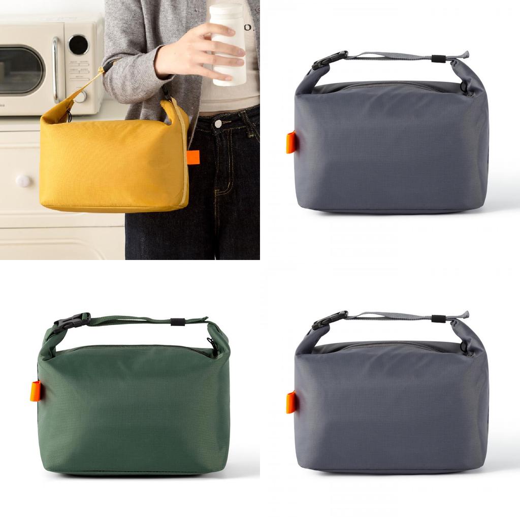 Oxford Cloth Insulated Lunch Bag With Waterproof Design For Office Workers And Students