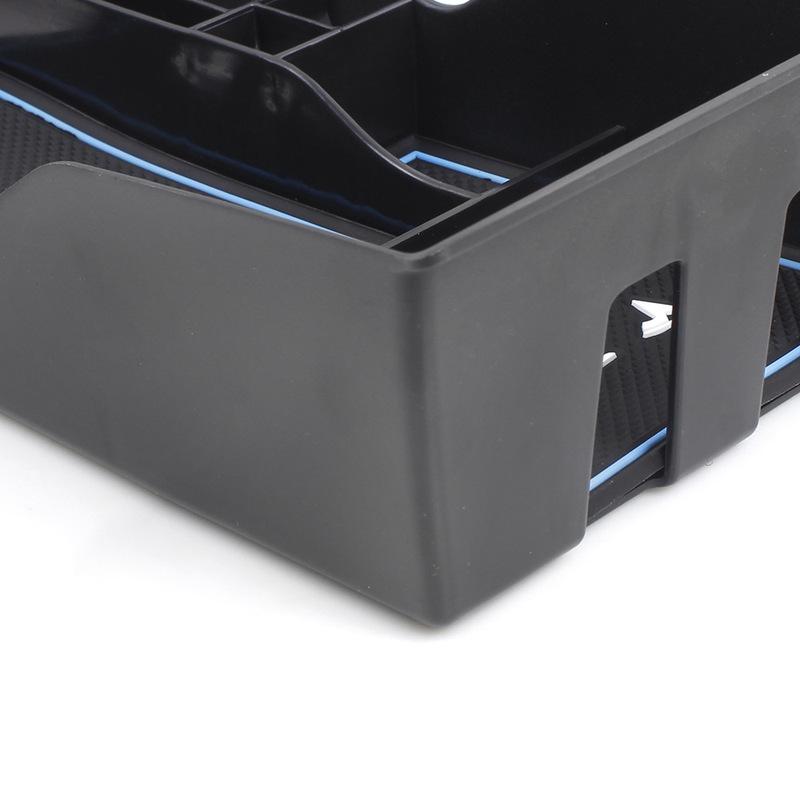 Car Armrest Console Organizer Tray Stowing Organizer Key Box for Tesla Model 3/Model Y 2017-2020 Insert ABS Black Materials Tray