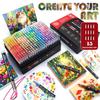 120/288/366 Colors Acrylic Paint Soft Brush Markers Set, Paint Pens Paint Markers, Acrylic Paint Pens for Wood, Stone, Canvas