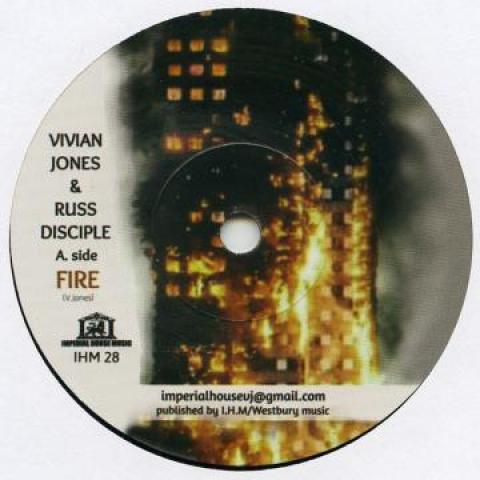 

7inch Record VIVIAN JONES Fire Dub IHM28 Imperial House 2017 UK Reggae Ska Dub Used