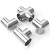 1Pcs Stainless Steel Pipe Connector Tee Straight Elbow Clothesline Shelf Joints  Furniture Hardware