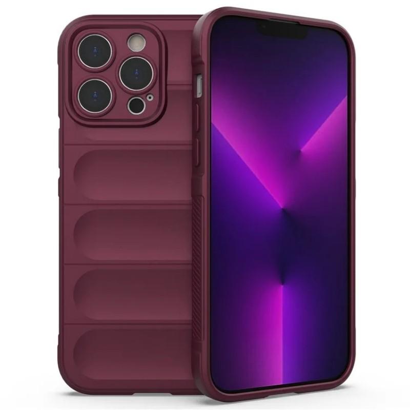 For iPhone 14 Pro TPU Case WANLONFENG HD Series Anti Slip Phone Cover with Tempered Glass