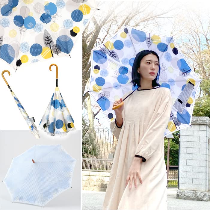 CARRY saKASA Forest Model Inverted UV Stays Highly Water For Sunny and Rainy Cute and Stylish no Umbrella, Umbrella, Protection, Dry, Repellent, Days,