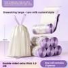 Plastic Drawstring Trash Bag With Thick Pe Material For Home Kitchen Cleaning And Waste Disposal