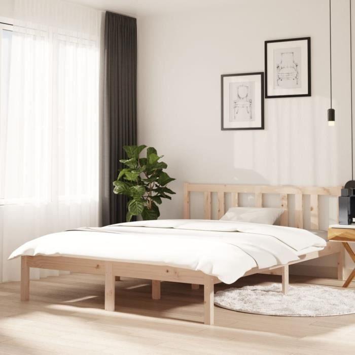 VidaXL Bed Frames Solid Wood 135x190 Cm Double 814859