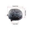 ECSiNG Furry Mic Wind Screen Muff for Zoom H5 H6 Portable Digital Recorder Outdoor Microphone Wind Cover Shield Pop Filter