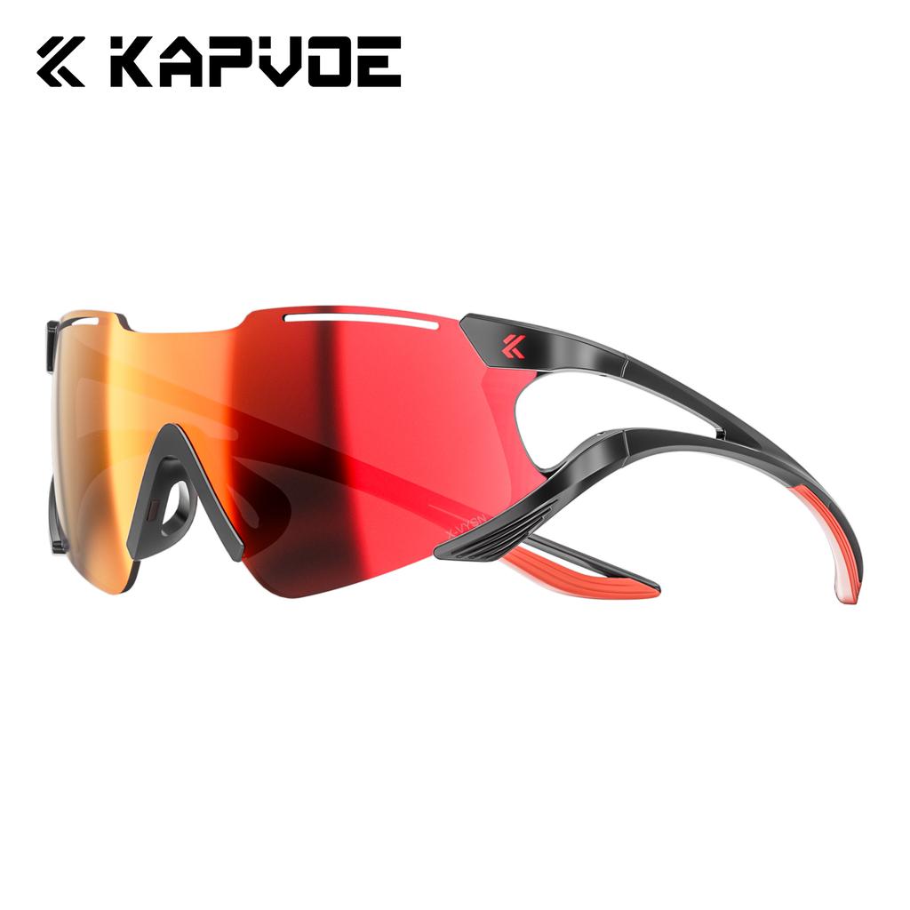 Kapvoe Photochromic Sunglasses Fashion Cycling Glasses Outdoor Sports Glasses UV400 Eyewear MTB Road Men Goggles Bicycle Women