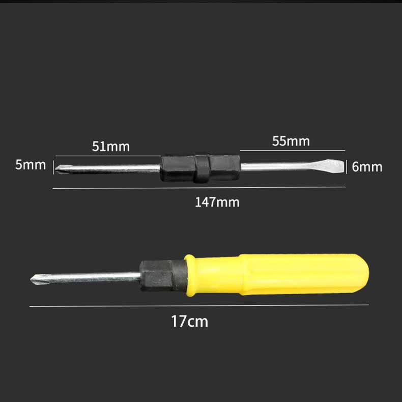 2 In 1 Double-head Multi-function Mini Stainless Steel Screwdriver Repair Tool Gadget