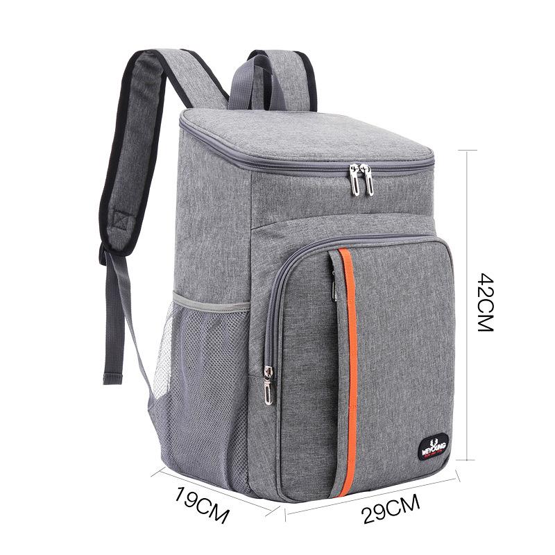 Oxford-Gewebe Doppel-Schulter Isolierter Kühlrucksack für Picknick und Takeaway-Lieferung