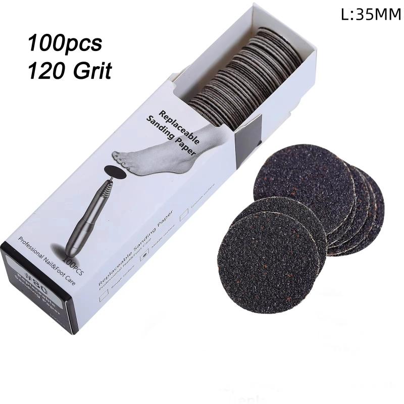 25/35Mm Austauschbares Schleifpapier Pediküre Werkzeuge Maniküre Pediküre 3/32'' Scheibe Fuß Tote Haut Entfernen Schleifpapier Scheibe
