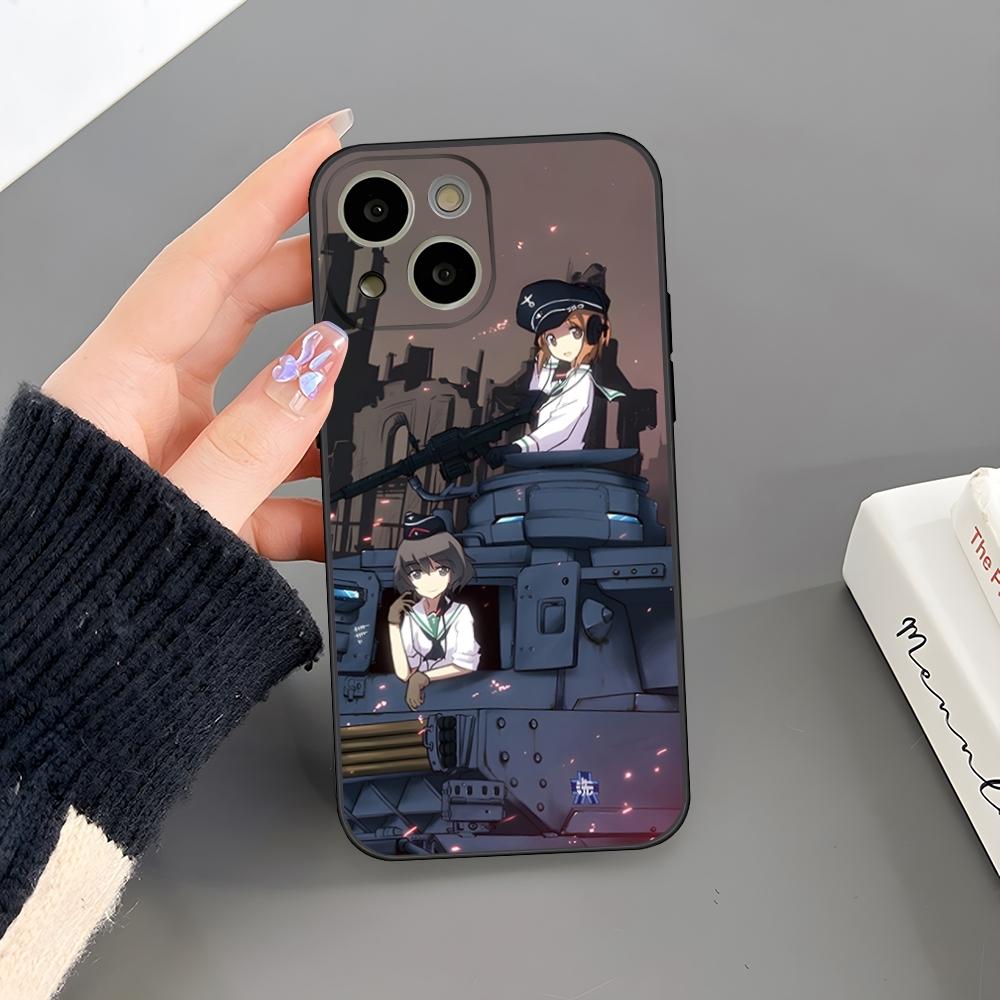 Girls Und Panzer Phone Case For Iphone 16 Plus 15 14 Pro Max 13 Mini 11 12 Xr X Xs 6 7 8 SE Plus Back Cover