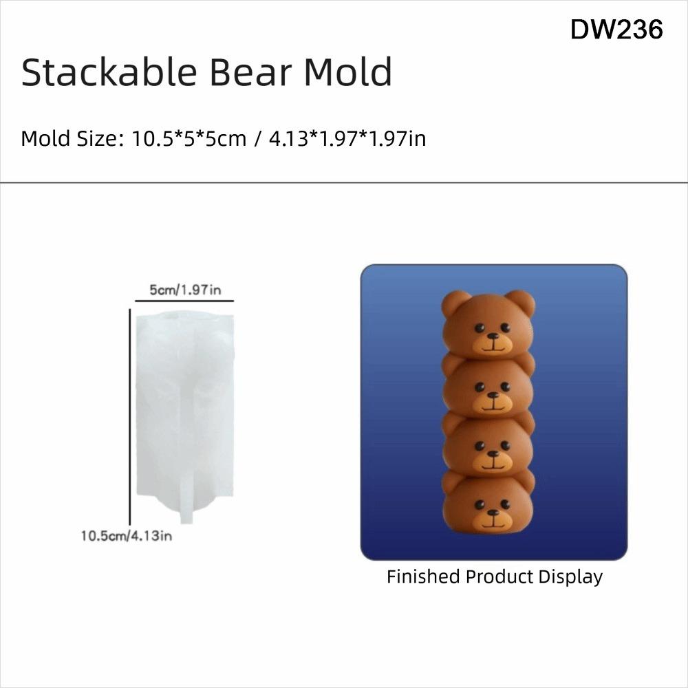 Silicone Material Animal Candle Silicone Mold 3D Design Resin Silicone Mold  Candle Making