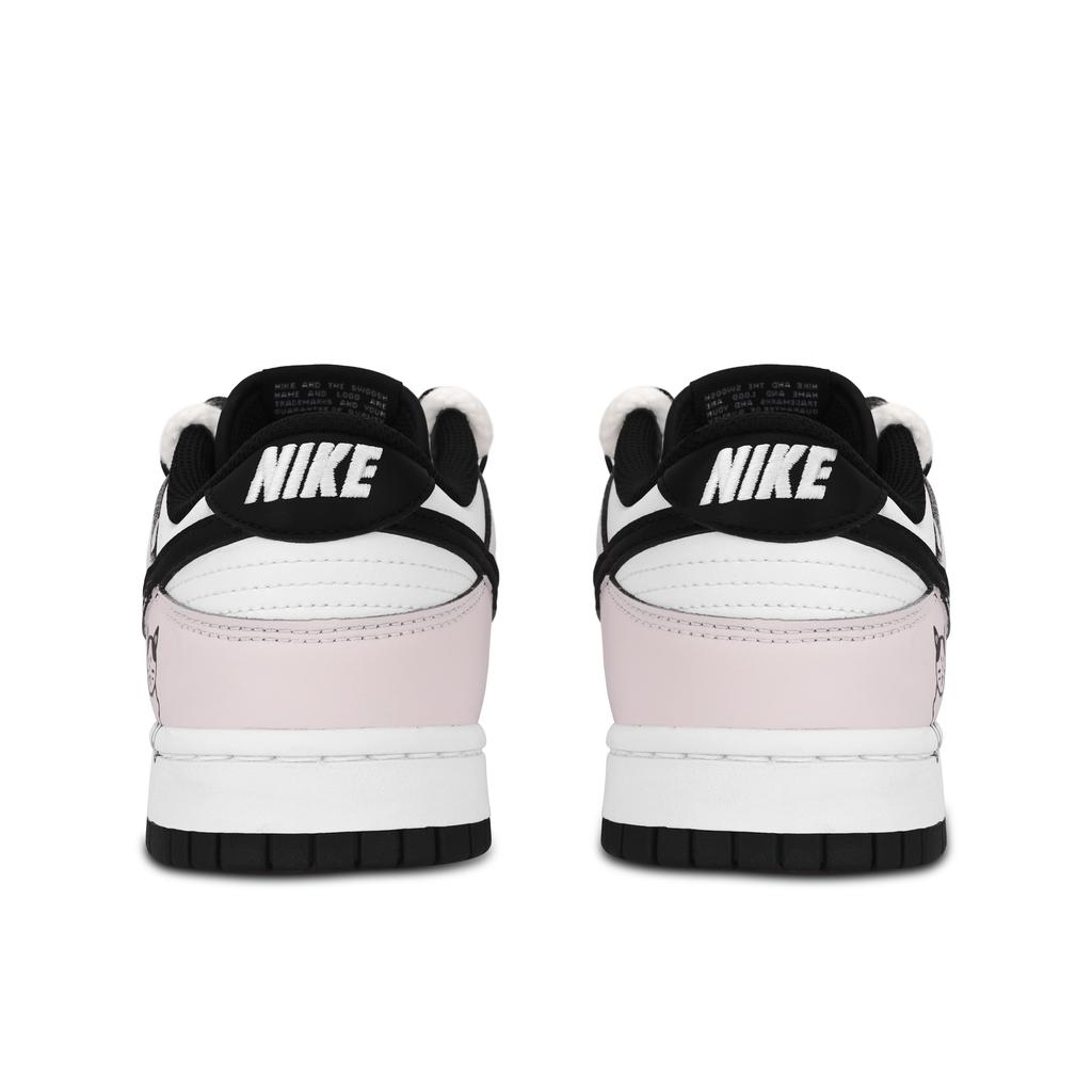 Nike Dunk Black White, Lucky Kitten Abrasion Resistant Abrasion Resistant Low Top Skateboard Shoes Unisex Light Pink DD1391-100(Team883-)