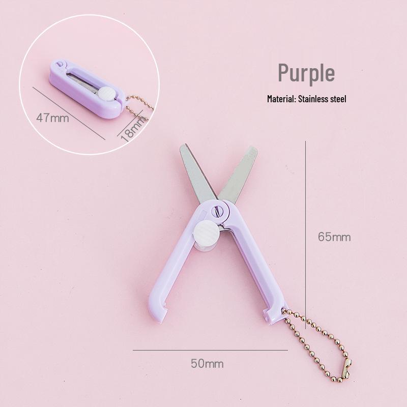 

Morandi Color Mini Retractable Folding Nail Clippers & Scissors