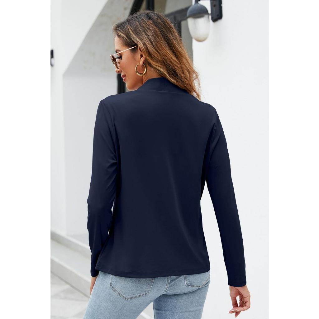 Women's Lightweight Solid Color Long Sleeve Casual Jacket | Versatile Fashion Outerwear for Formal & Everyday Wear