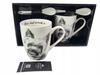 Set of Two Large Mugs with a Drawing of a Yorkshire Terrier