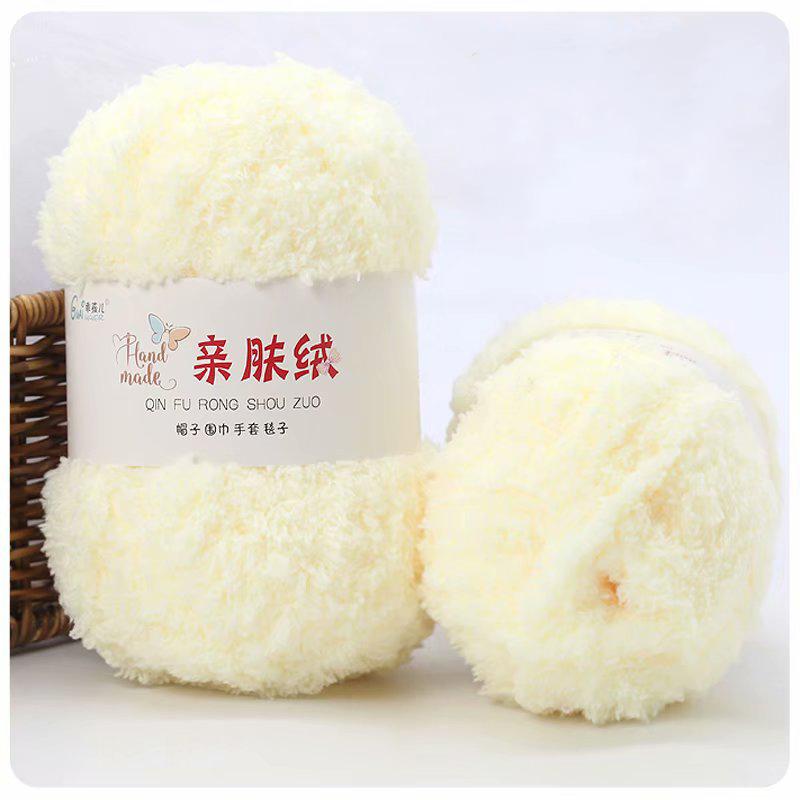 50g/PC Soft Hand Knitting Yarn Soft Thin Coral Velvet Towel Yarn For Hand Knitting Crochet Hats Socks Home Sewing Accessories