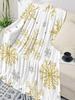 Golden Snowflake Christmas Throw Blanket Soft Plush Warm Sofa Throw Holiday Gift Home Textile