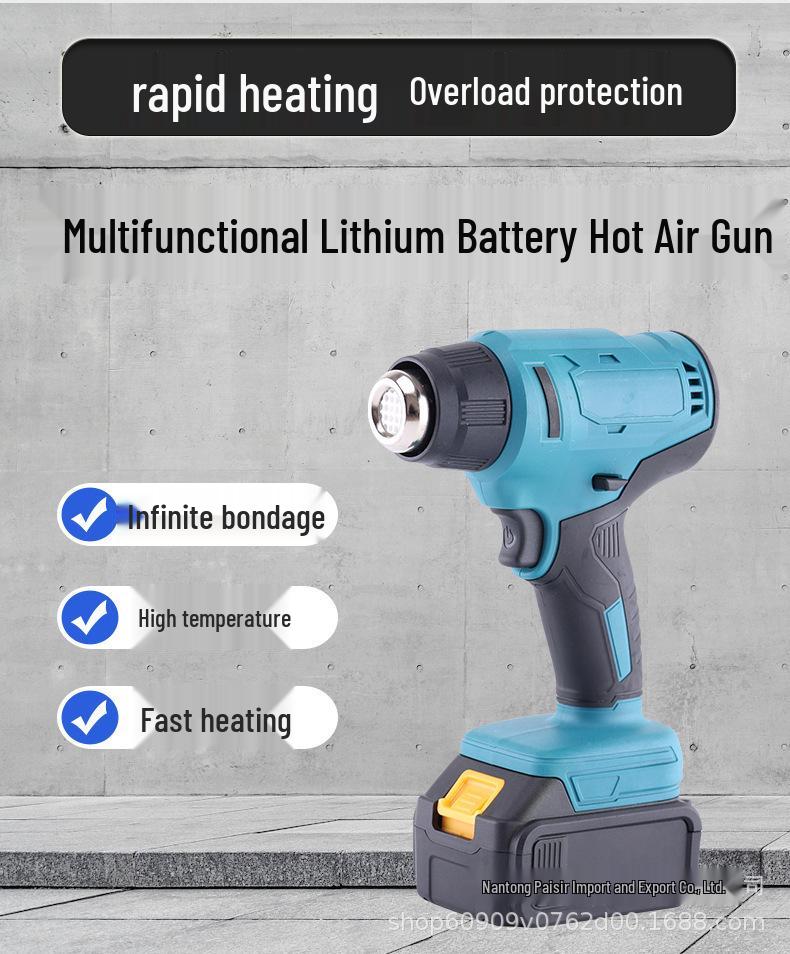 Cordless High-Power Lithium Battery Hot Air Gun with Temperature Control