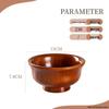 ZISIZ Ethnic Style Jujube Wood Curved Bowl