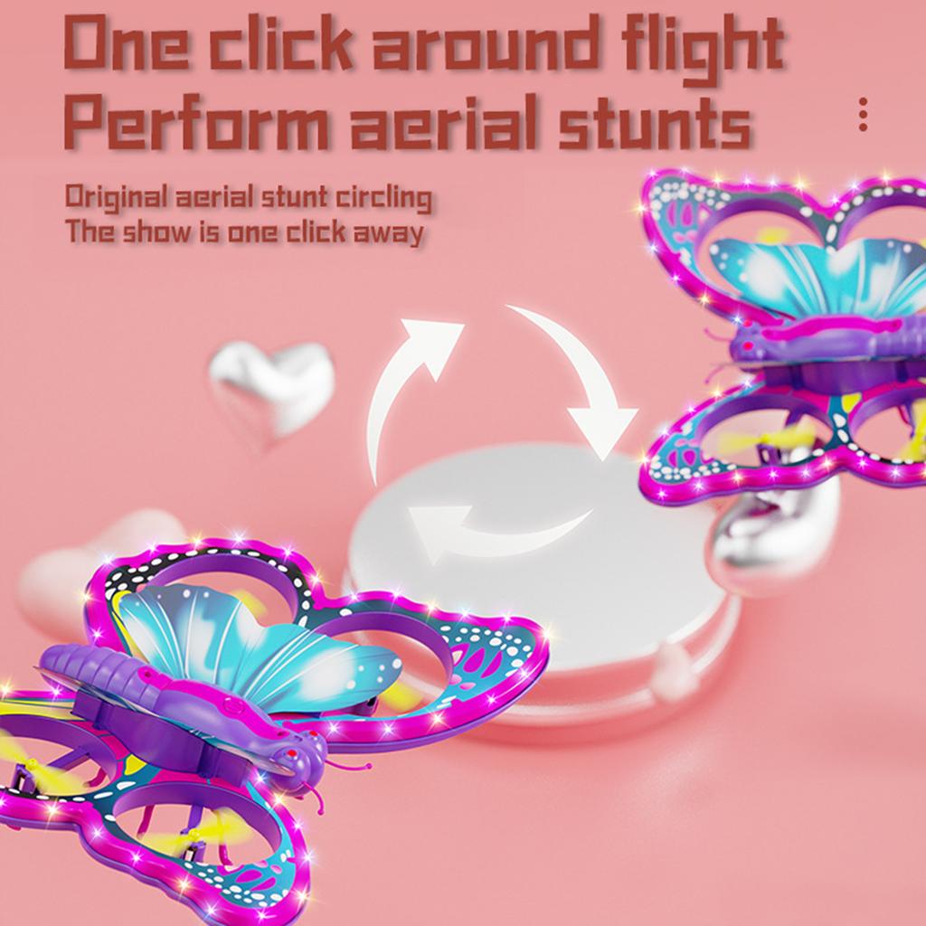 Mini Drone for Kids and Beginners, 2.4Ghz Remote Control Toy Drone with Auto Hovering, LED Light,