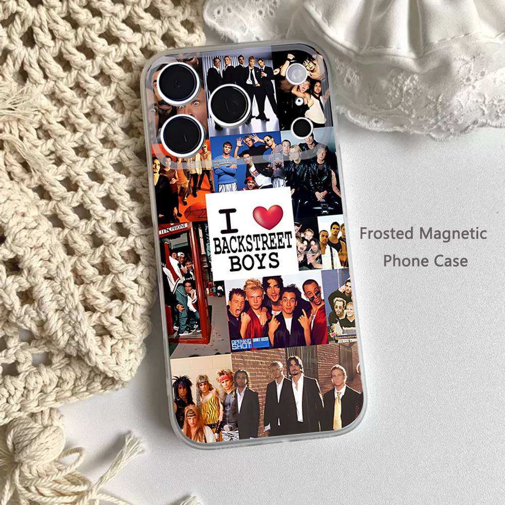 B-Backstreet Boys BSB MUSIC Phone Case For iPhone 17,16,15,14,13,12,11 Pro,Max,Plus,Mini,Air,E Magnetic Frosted Clear
