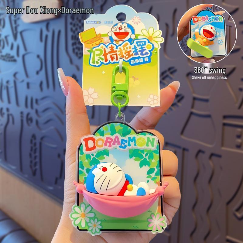 Оригинальный набор брелоков «Дораэмон: Четыре сезона» - Креативные мультяшные кукольные украшения