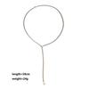 Stainless Steel Jewelry CE Certified Freshwater Pearl Bone Chain Y-shaped Multi-color Splicing Couple Necklace