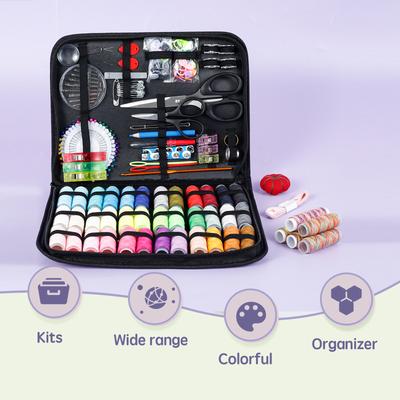 Sewing Kit with Storage Bag Complete Needle and Thread Kit Basic Sewing Starter Set DIY Sewing Supplies for Adults Beginners