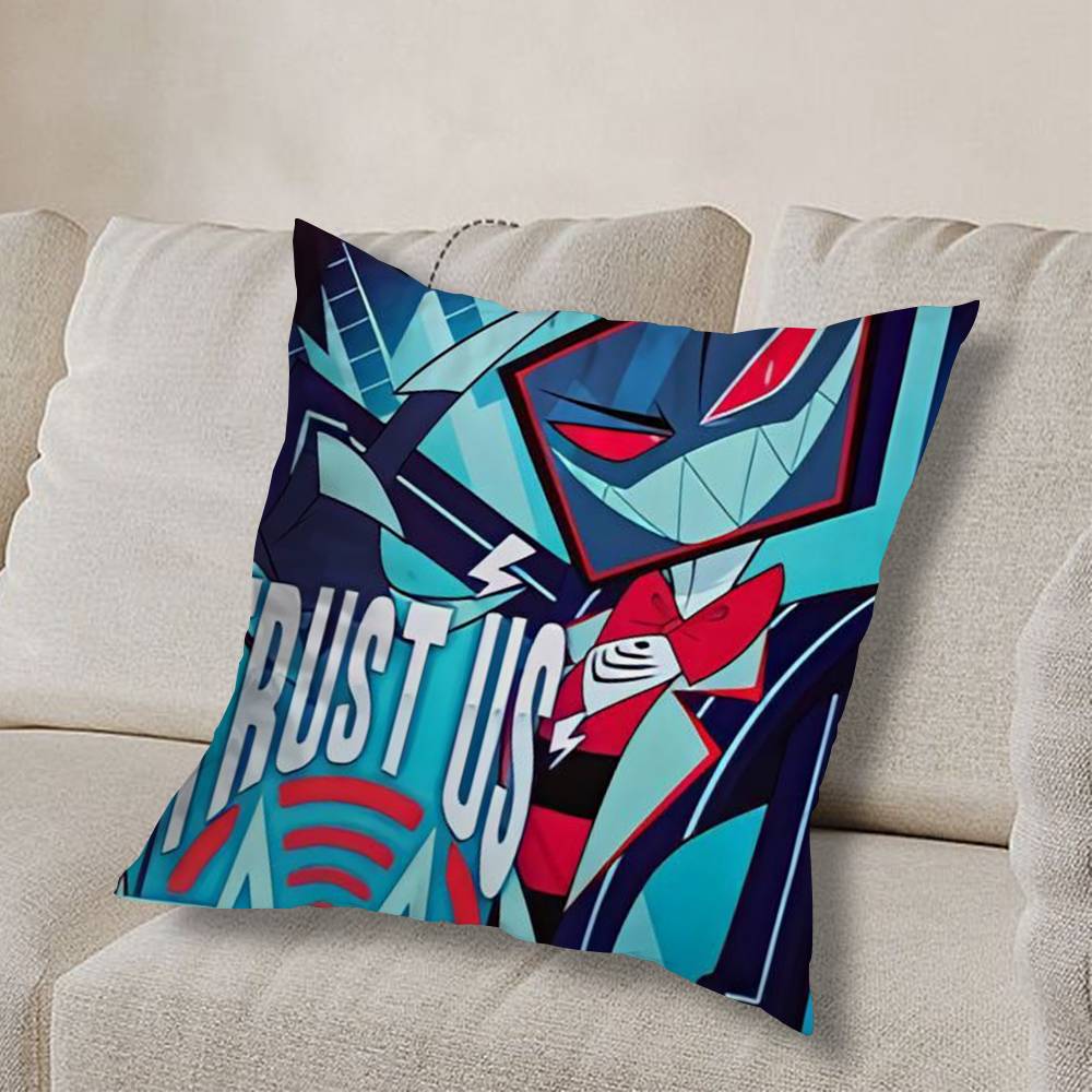 Hazbin Vox H-HotelS Fidati di Noi Federa Federa Cuscino Divano Soggiorno Copricuscino Adatto Per Casa Camera da Letto Decorazione Stanza