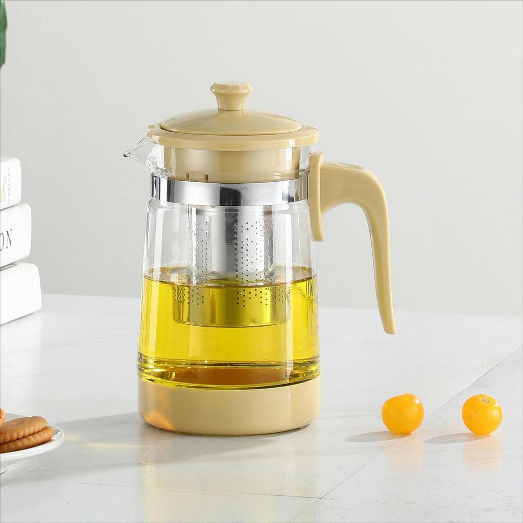 Large Capacity Heat-Resistant Glass Teapot with Filter for Kung Fu Tea