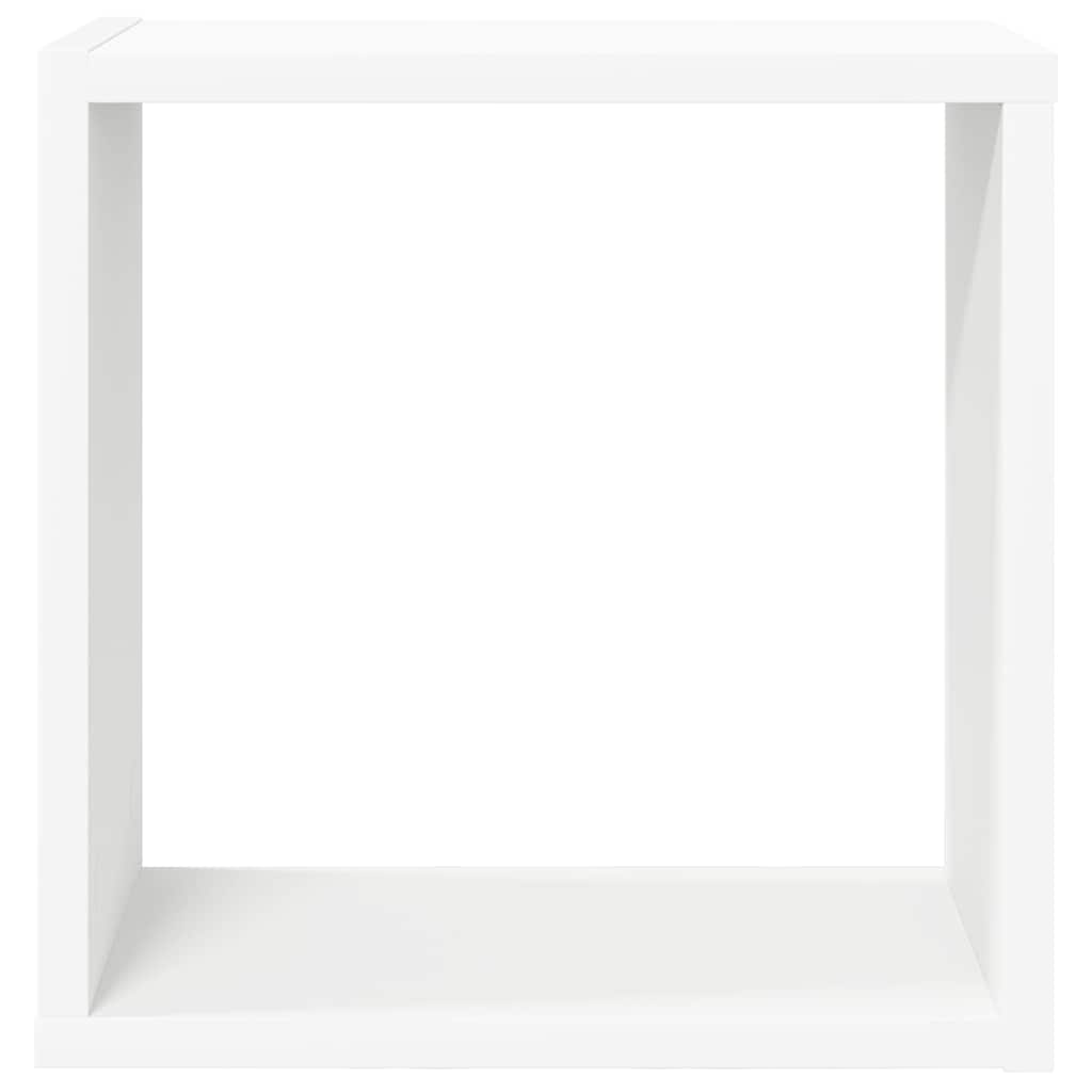 Vidaxl Półki Ścienne Kostki, 6 Szt., Białe, 30X15X30 Cm