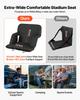 Stadium Seat, 6 Adjustable Angle Bleacher Chair, 73.66mm Cushion Stadium Seat with Back Support and Armrest, Wide Bleacher Chair with Hook Pocket