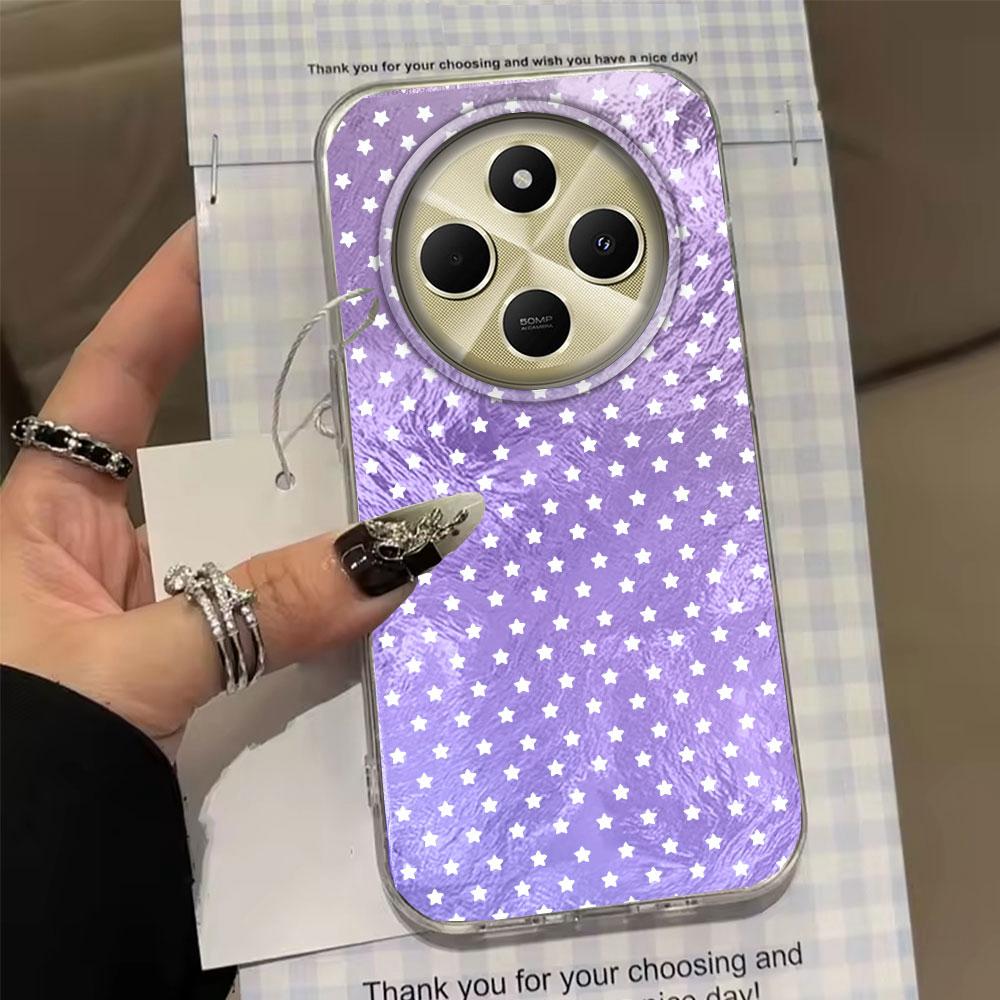 Gradient Colorful Stars Women Girls Phone Case for Xiaomi Redmi Note 14 13 12 11 11S 10 9 8 Pro 9C 13C 14C A1 A3 A4 A3X 9C Cover