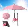 Mini Umbrella Suction Cup Phone Holder Portable Creative Sunshade Toy Umbrella Holder Waterproof Handlebar Phone Holder