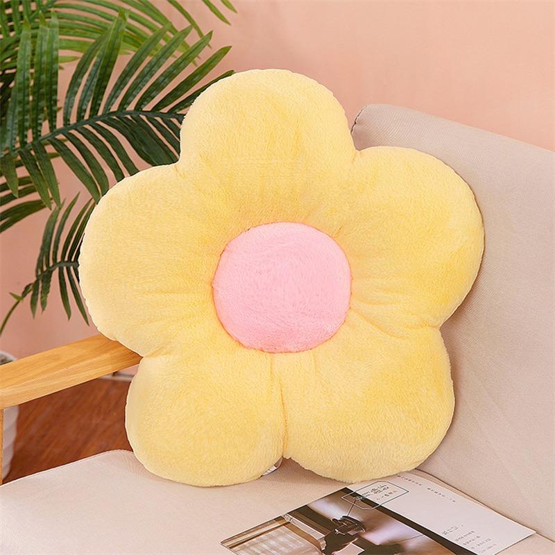 Flower Plush Throw Pillow Soft Plant Chair Cushion Living Bedroom Home Decorative Pillows Sofa Cushions Birthday Gifts