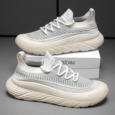 Fashion 2024 Summer Men's Sneakers High Quality Thick Sole Men Casual Sneakers Mesh Walk Breathable Basic Comfortable Running Shoes Man