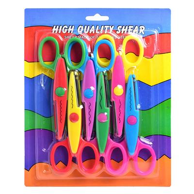6 Stück/Set Schere Wellenmuster Papierschneider DIY Handgemachte Werkzeuge Papierbasteln Kawaii Karte Foto Schere Kindergeschenke Bürobedarf