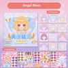 1pc Cute style change sticker book Cartoon Makeup Show Puzzle Cartoon Handmade DIY Sticker Book Little Princess Makeup Book
