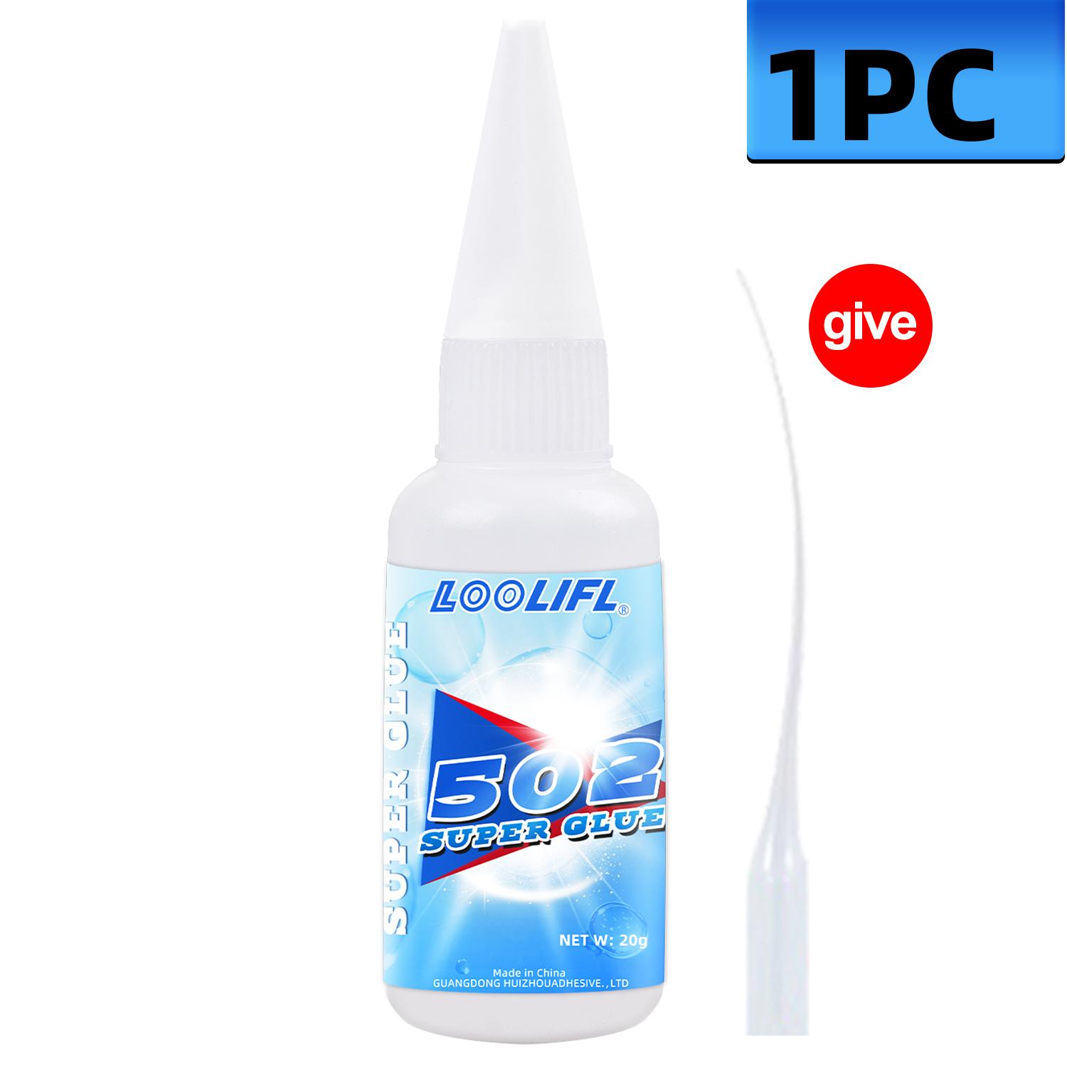 

LOOLIFL Super glue, high-strength 502 quick drying cyanoacrylate adhesive, suitable for metals, plastics, ceramics, leather PVC