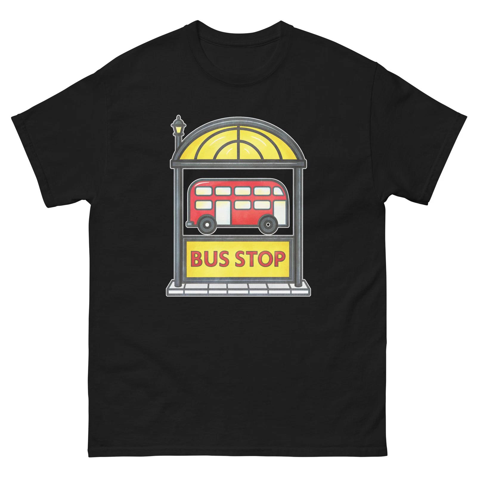 Bus Stop Object Place Item Urban T-Shirt 2XL