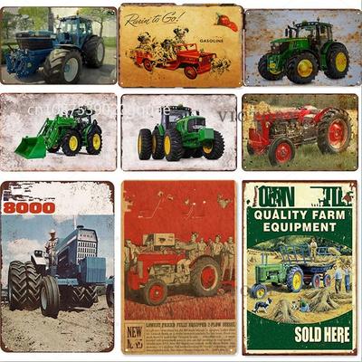 Tractor Metalen Plaat Vintage Blikbord Pin Up Shabby Decor Boerderij Garage Bar Decoratie Poster Pub Metalen Plaat