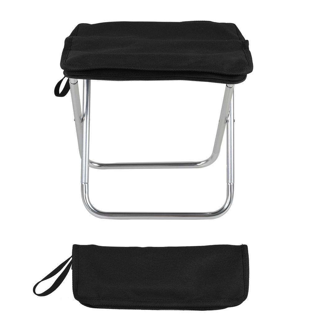 Folding Stool Outdoor Camping Chair Portable Ultralight Stainless Steel Handbag Pocket Little Mazar For Nature Hike Fishing Tourist